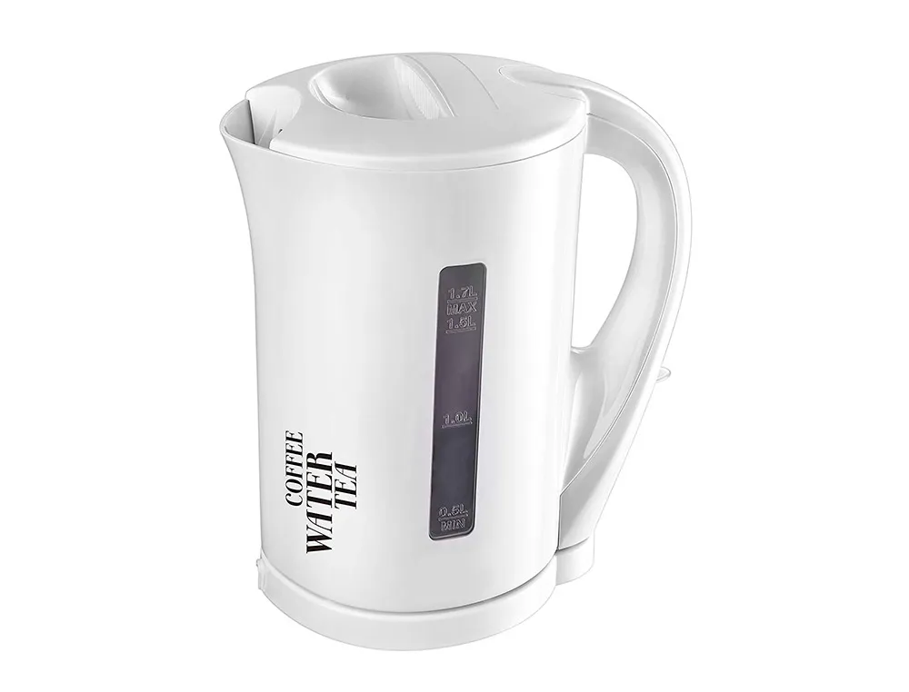 Bouilloire electrique sans fil arret automatique 200w 1700ml coloris blanc