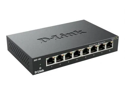 Switch de bureau d-link commutateurs 8 ports 10/100/1000mbps controle de flux par auto detection