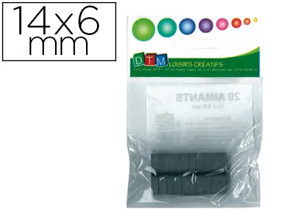 Aimant rond dtm 14x6mm sachet 20 unités