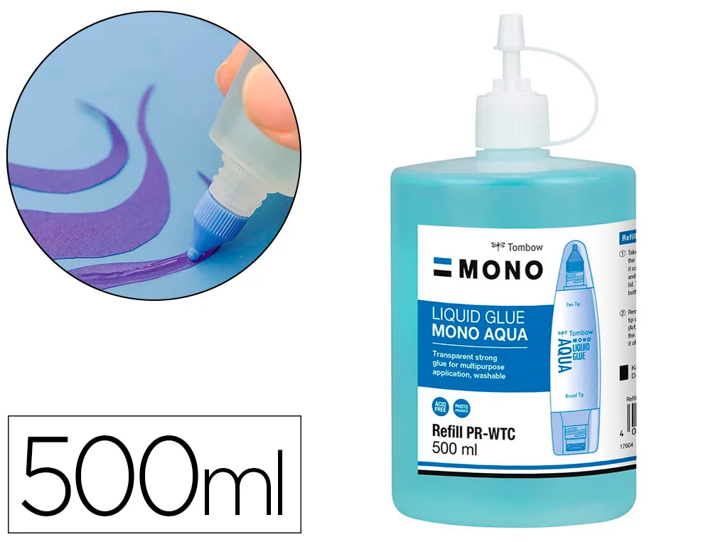Recharge de colle tombow liquide aqua 500ml