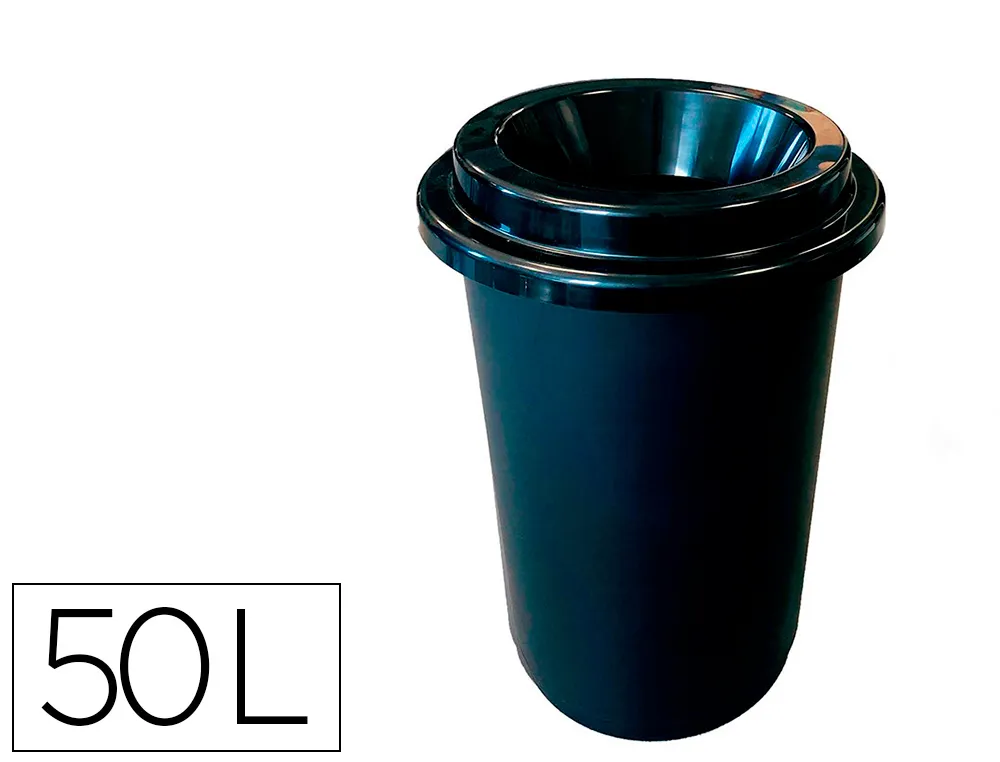 Poubelle donuts coldis 50l avec couvercle grande ouverture sans contact