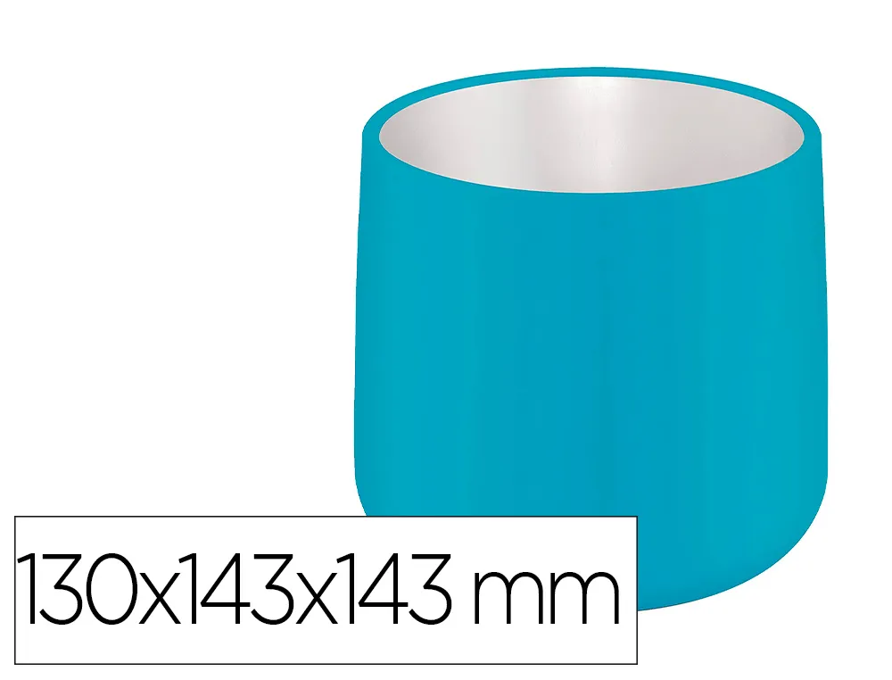 Pot pour plante leitz cosy ceramique dimensions: 130 x 143 x 143 mm coloris bleu