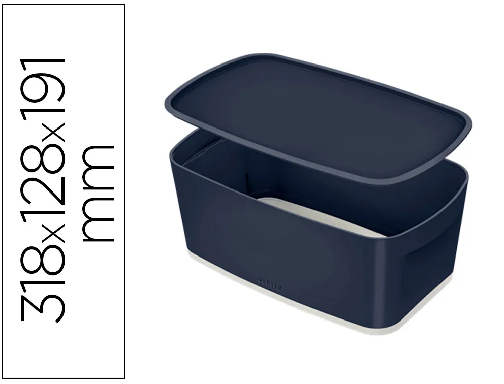Boite de rangement leitz cosy my box petit format avec couvercle coloris gris