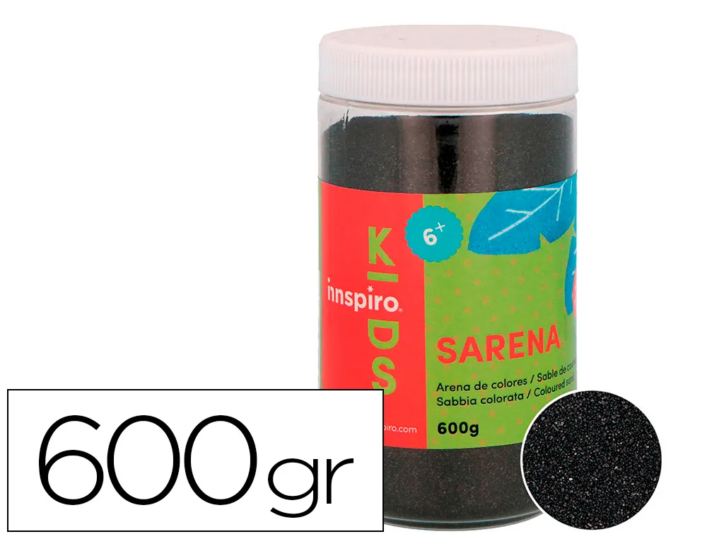 Sable de couleurs noir 600 gr