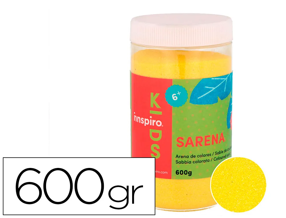 Sable de couleurs jaune 600 gr