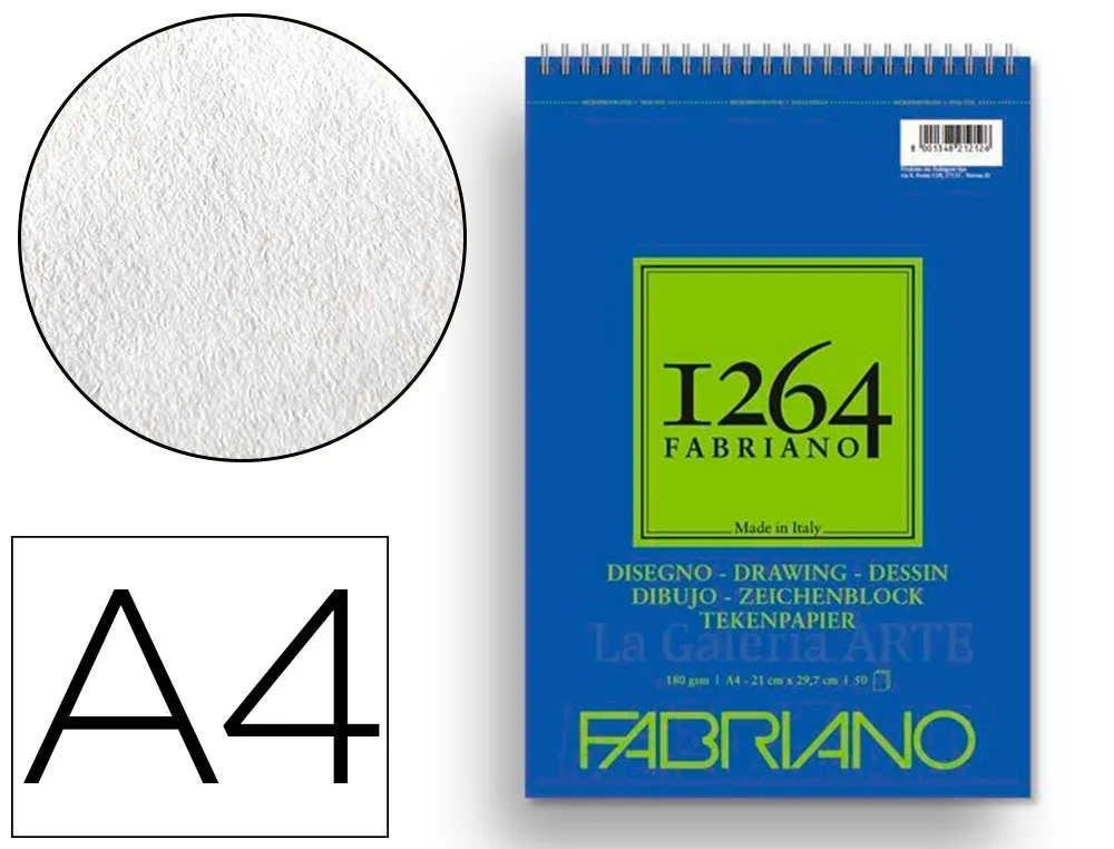 Bloc dessin disegno A4 180g 50 feuilles