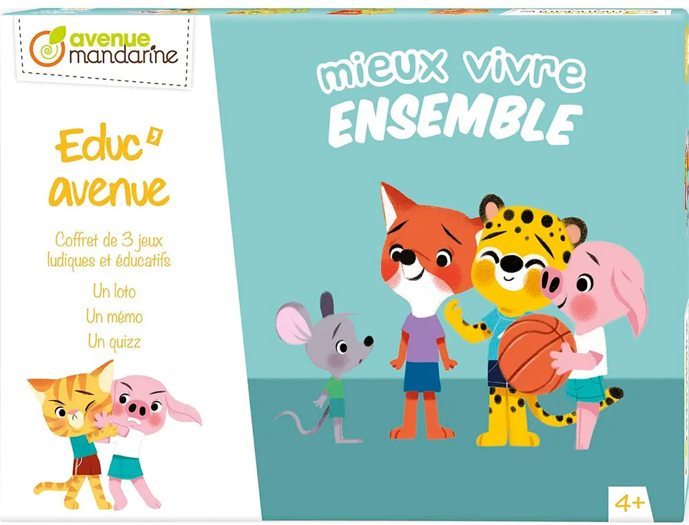 Educ'avenue clairefontaine mieux vivre ensemble - 3 jeux partager.