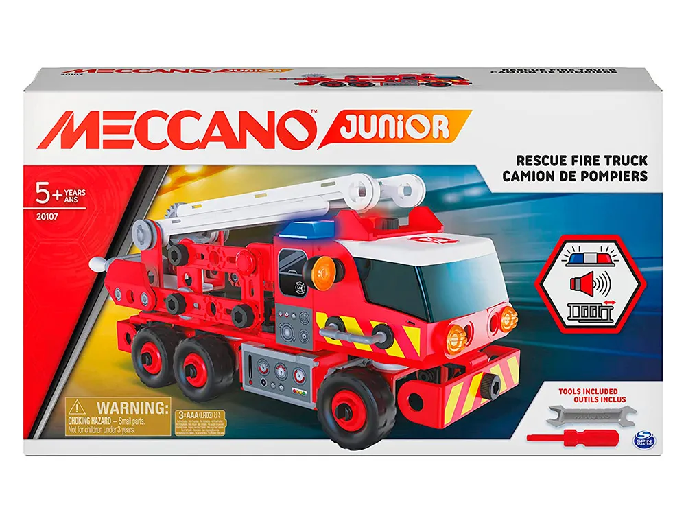 Jeu de construction meccano camion de pompiers 150 pièces