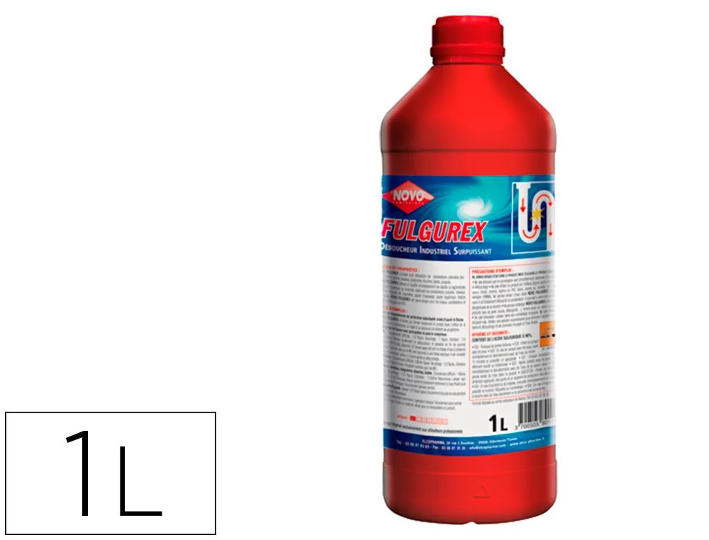 Deboucheur liquide novo fulgurex 1 litre