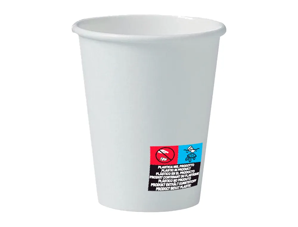 Gobelet en carton coldis de contenance 21cl paquet de 50 blanc