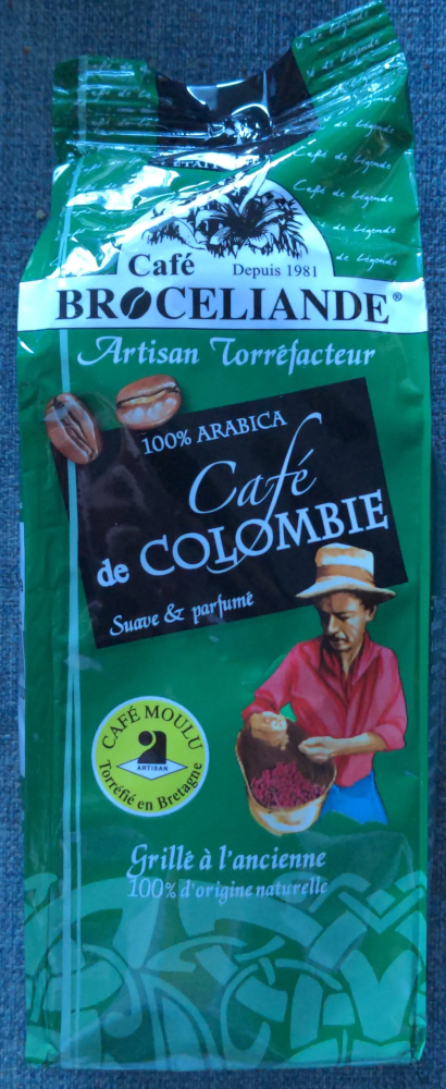Cafe broceliande arabica colombie sachet 250g