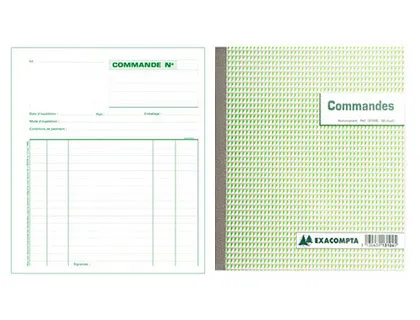 Manifold autocopiant exacompta commandes A4 210x297mm foliotage 50 duplis
