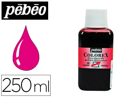 Encre pébéo colorex forte concentration vivacité couleur magenta flacon 250ml