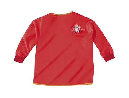 Tablier enfant jpc imperméable 3/5 ans manches longues élastiquées 2 points accroche dos