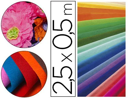 Papier crépon clairefontaine densité crêpage 60% 40g 50cmx2.5m unicolore blanc pochette 10f