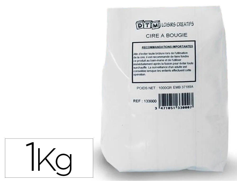 Cire à bougie graine créative préparation sachet 1kg