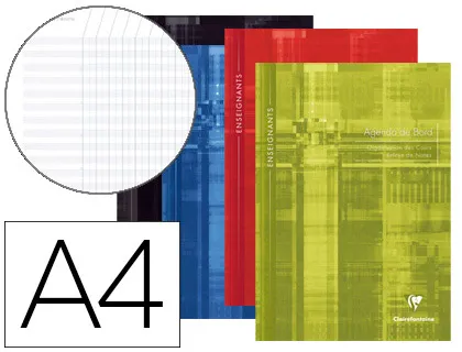 Carnet bord broché clairefontaine pour enseignants A4 21x29,7cm 144 pages