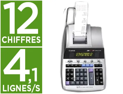 Calculatrice canon imprimante mp-1211ltsc 12 chiffres convertisseur monnaie 334x219x745mm 1.6kg impression bicolore