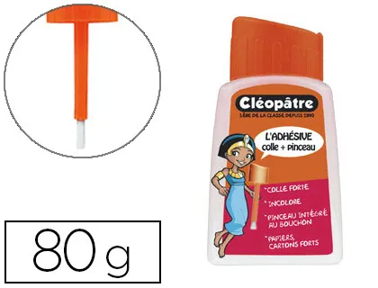Colle scolaire cléopâtre papier carton travaux manuels sans solvant flacon 80g
