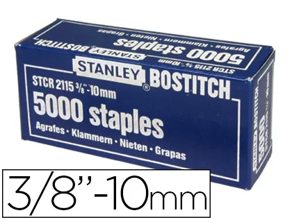 Agrafe bostitch stcr2115 10mm boîte 5000 unités