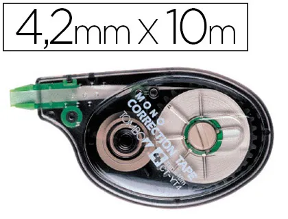 Correcteur tombow ct-yt4 monotape dévidoir ruban 4.2mmx10m correction latérale application régulière