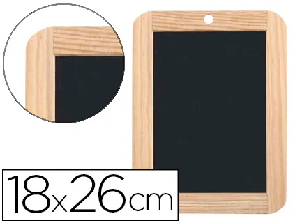 Ardoise noire jpc 180x260mm pierre naturelle cadre en bois