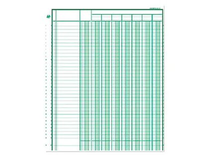 Registre piqure exacompta colonnes 250x320mm 31 lignes 4 colonnes/page 80 pages