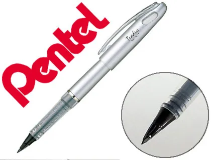 Feutre plume pentel tradio aluminium