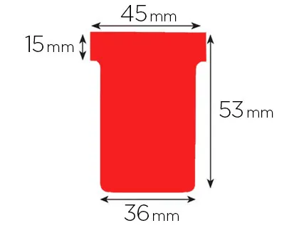 Fiche t planning nobo indice 1.5 coloris rouge étui 100 unités