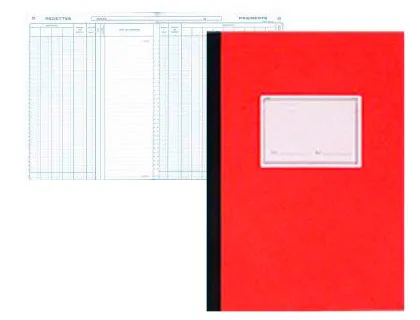 Registre comptable piqué elve 13 colonnes/page 25f 320x250mm
