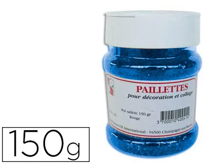 Paillette scintillante oz international coloris bleu pot salière 150g