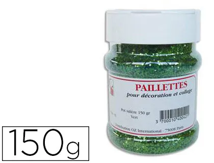 Paillette scintillante oz international coloris vert pot salière 150g
