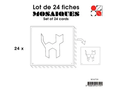 Fiche modèle oz international mosaïque sachet 24 unités