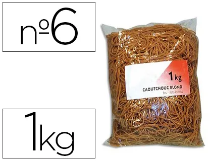 Bracelet caoutchouc sign étroit 60x1.5mm sachet 1kg