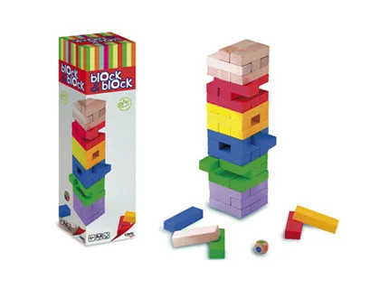 Block block culture club 2000 jeu d'équilibre en bois