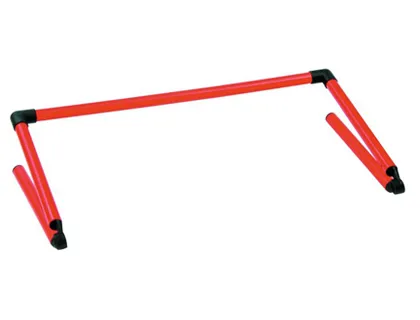 Cage football amovible pliable hauteur ajustable largeur 65cm coloris rouge obstacle de c