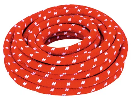 Corde culture club 100% polypropylène longueur 10m diamètre 2 cm coloris rouge/blanc