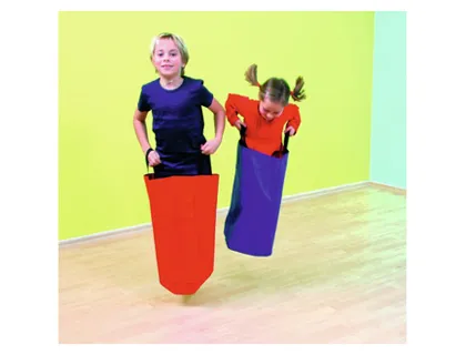 Sac course plastique résistant coloris bleu ou rouge