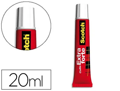 Colle scotch extra forte embout fin tube 20ml