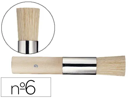 Brosse à pocher pinselfabrik soie ronde nº6 lot 10 unités