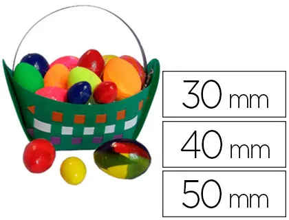 Oeuf styropor mixte à décorer assortiment 50x30mm 30x40mm 20x50mm boîte 100 unités