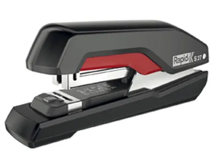 Agrafeuse rapid suprême s27hs métal 39x70x173mm 30 feuilles agrafes 24/6 et 26/6 coloris noir