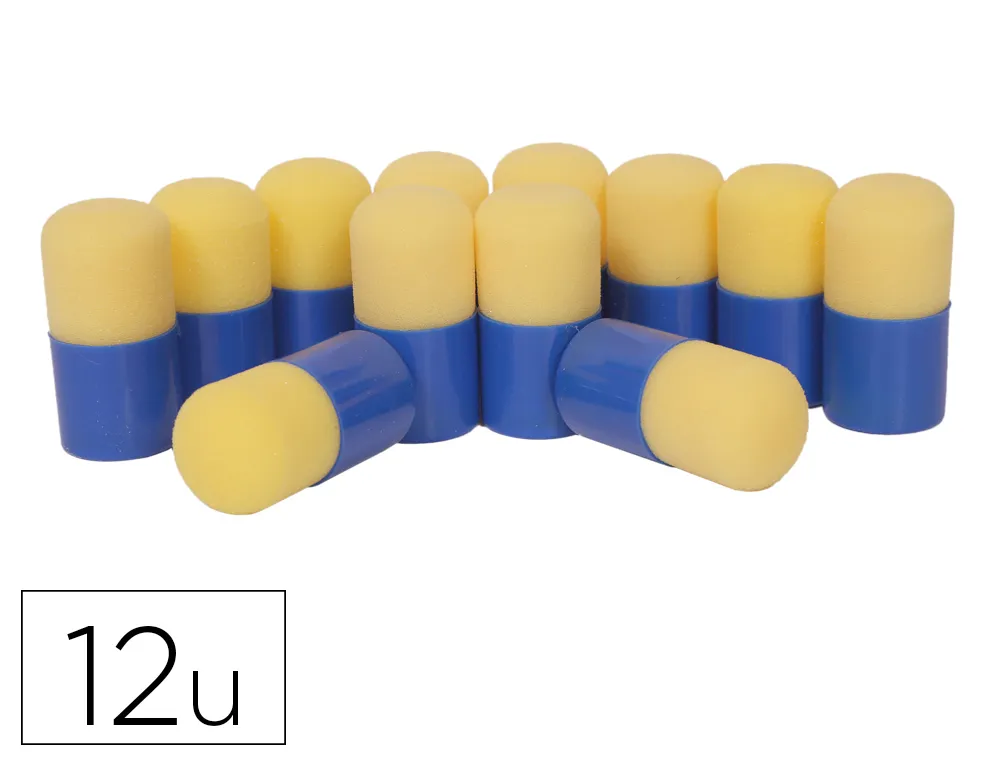 Tampon o'color mousse diametre 35mm manche plastique lot 12 unites