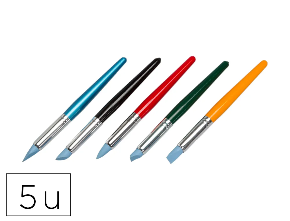 Sculpteur o'color silicone 18cm coloris assortis sachet 5 unites