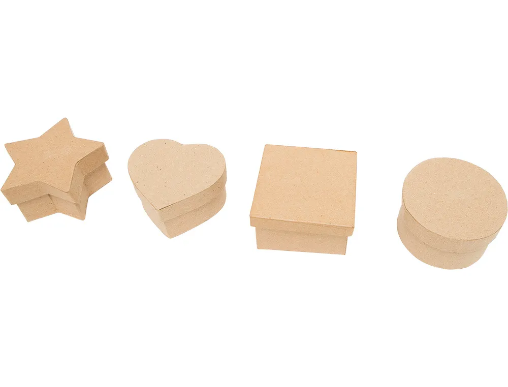 Boite o'color carton a decorer forme etoile 9x5cm lot 10 unites