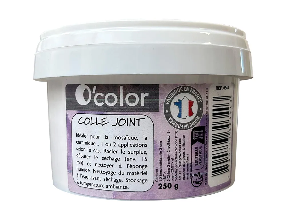 Colle-joint o'color mosaique coloris blanc pot 250gr