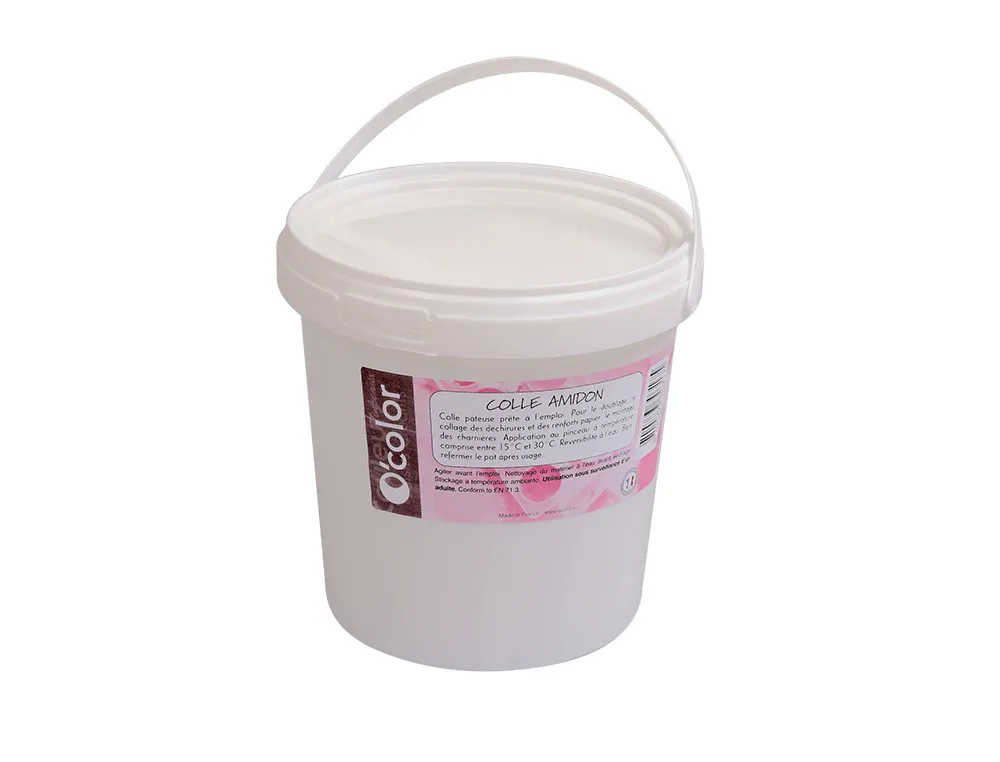 Colle amidon o'color prete a l'emploi reversible a eau pot 1kg