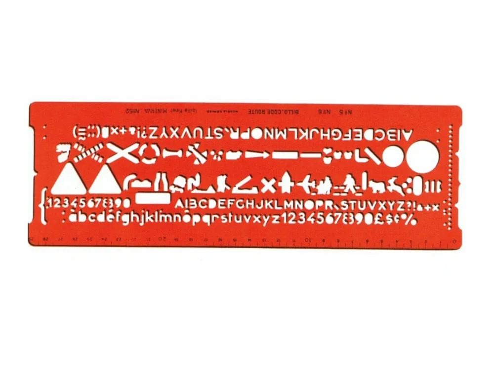 Billographe minerva nº52 trace code de la route plastique coloris orange