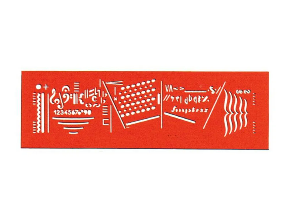 Billographe minerva nº33 trace musique portee 2mm plastique coloris orange