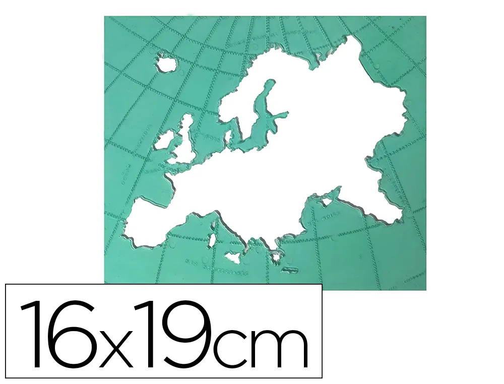 Billographe minerva nº13 carte d'europe plastique 16x19cm plastique coloris vert
